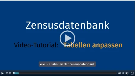 Vorschau des Video-Tutorial zur Zensus-Datenbank